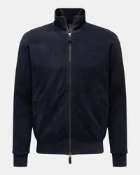 04651/ Frottee-Sweatjacke 'Terry Bomber' dark navy Dark