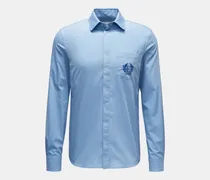 Herren - Casual Hemd 'Luke' schmaler Kragen rauchblau