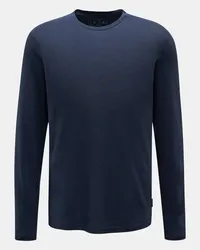 04651/ Rundhals-Longsleeve 'Linen Tee LS' navy Navy