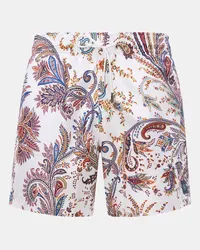 Etro Badeshorts weiß/blau/rot Blau