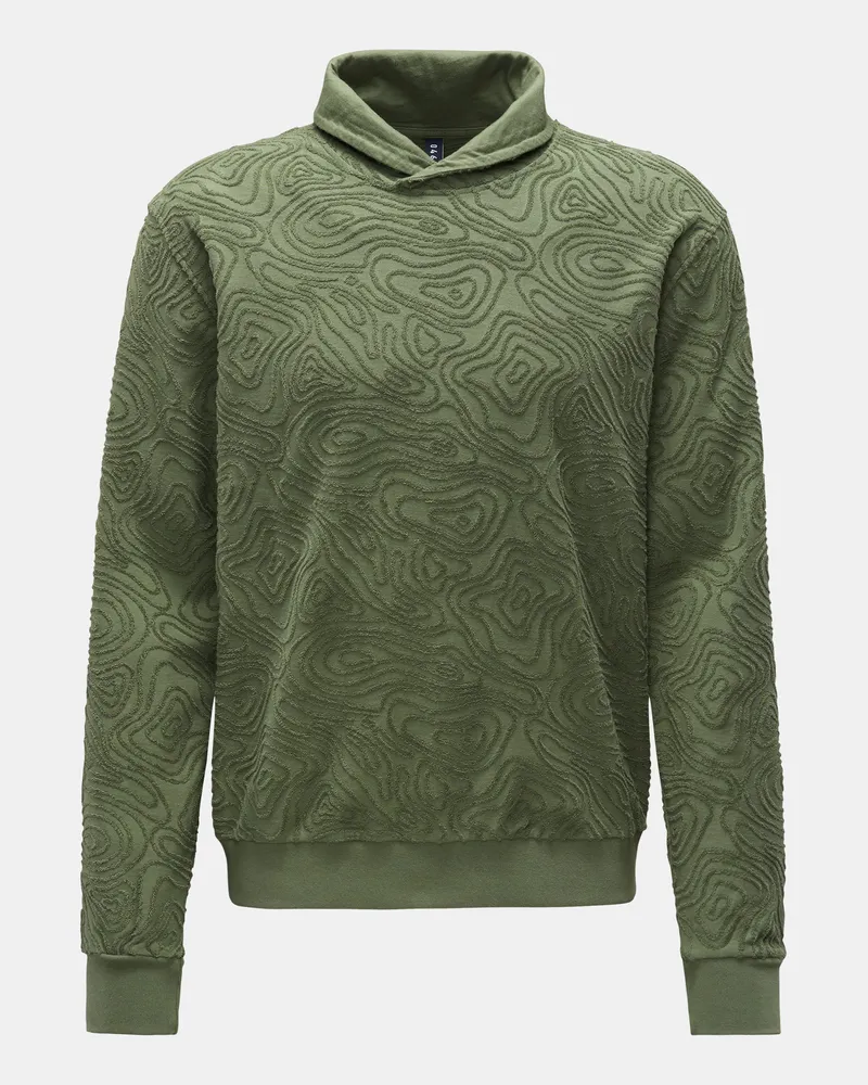 04651/ Herren - Sweatshirt 'Seamap Turtle' grün Grün