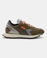 RUN OF Sneaker 'Bodrum New York' graubraun/khaki Graubraun