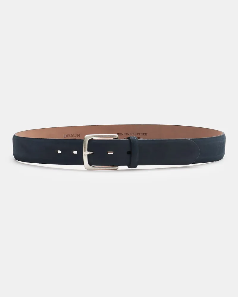 Fausto Colato Herren - Gürtel Nubukleder navy Navy