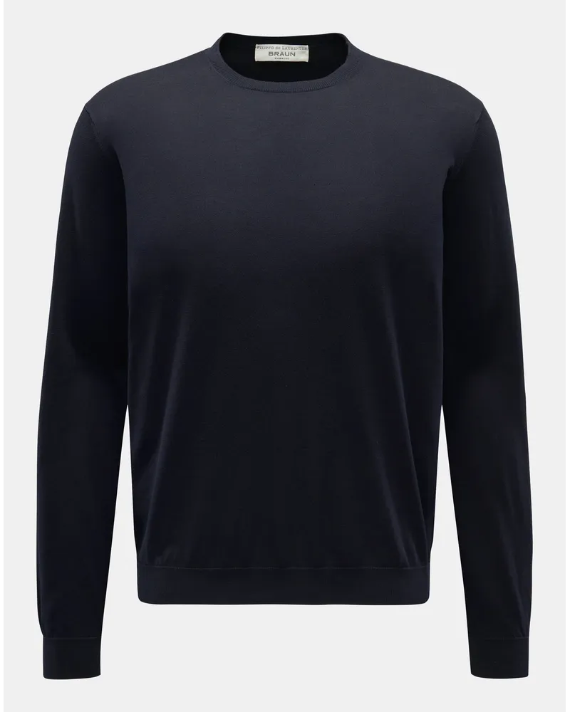 Filippo de Laurentiis Rundhals-Pullover dark navy Dark