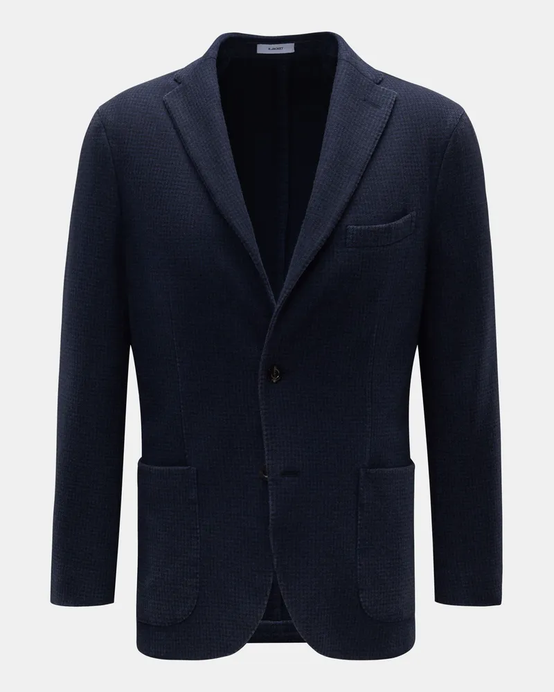 Boglioli Herren - Sakko 'K.Jacket' navy/schwarz kariert Navy