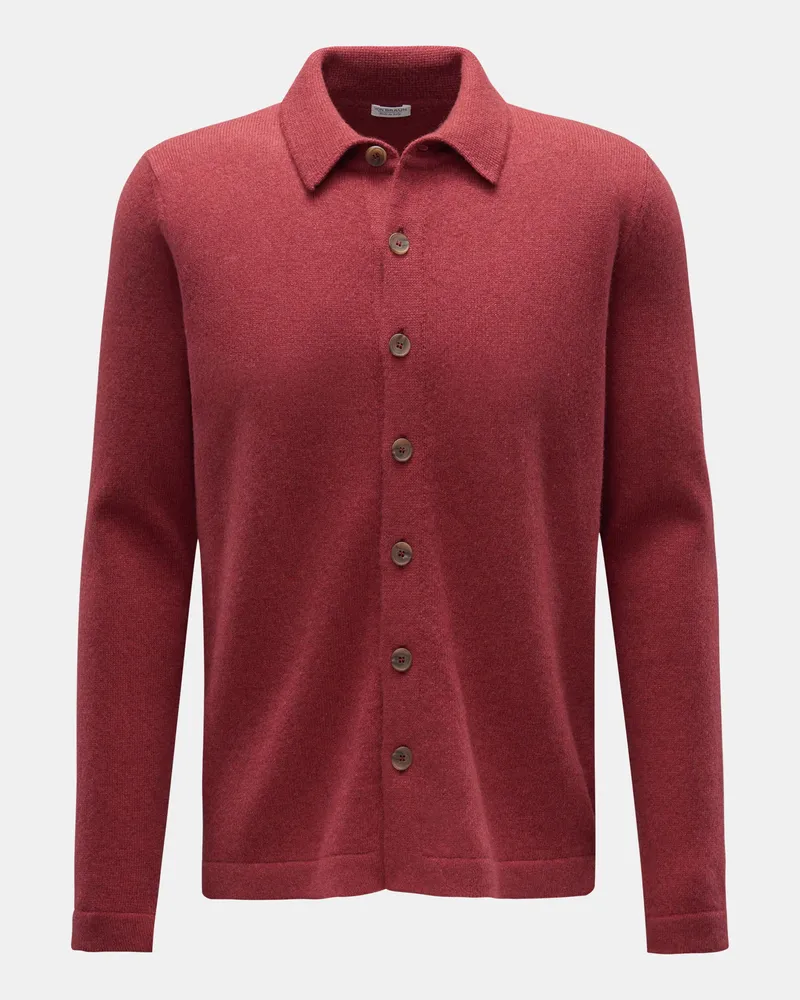 von BRAUN Herren - Cashmere Cardigan rot Rot