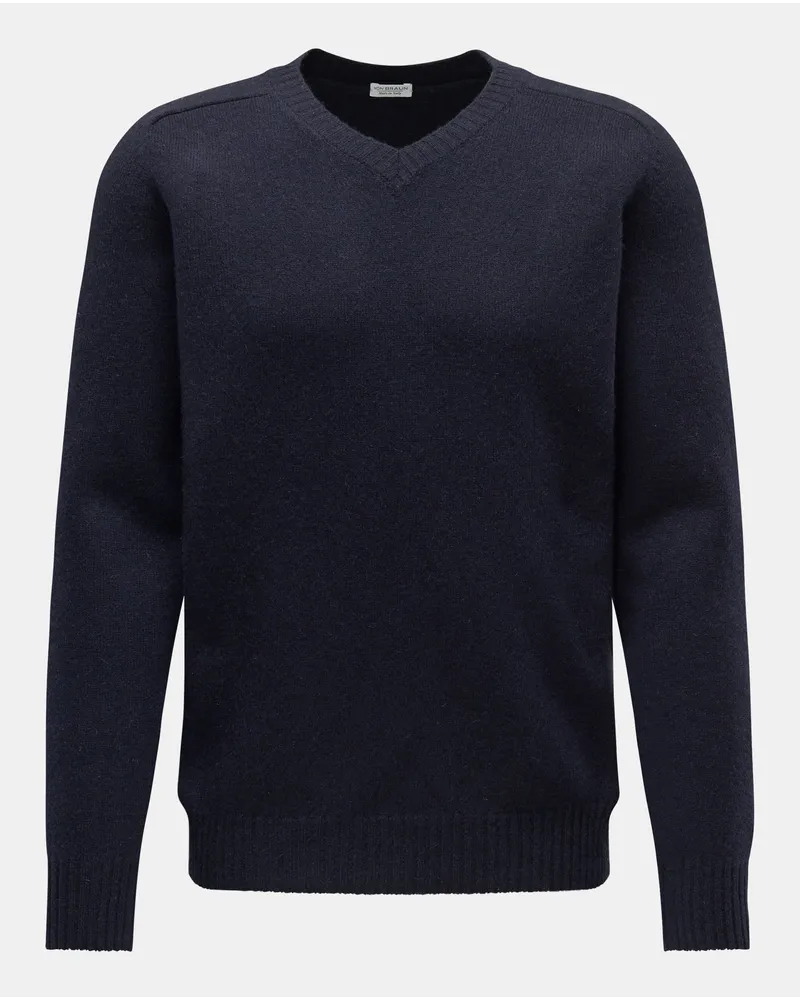 von BRAUN Kaschmirpullover mit V-Ausschnitt navy Navy