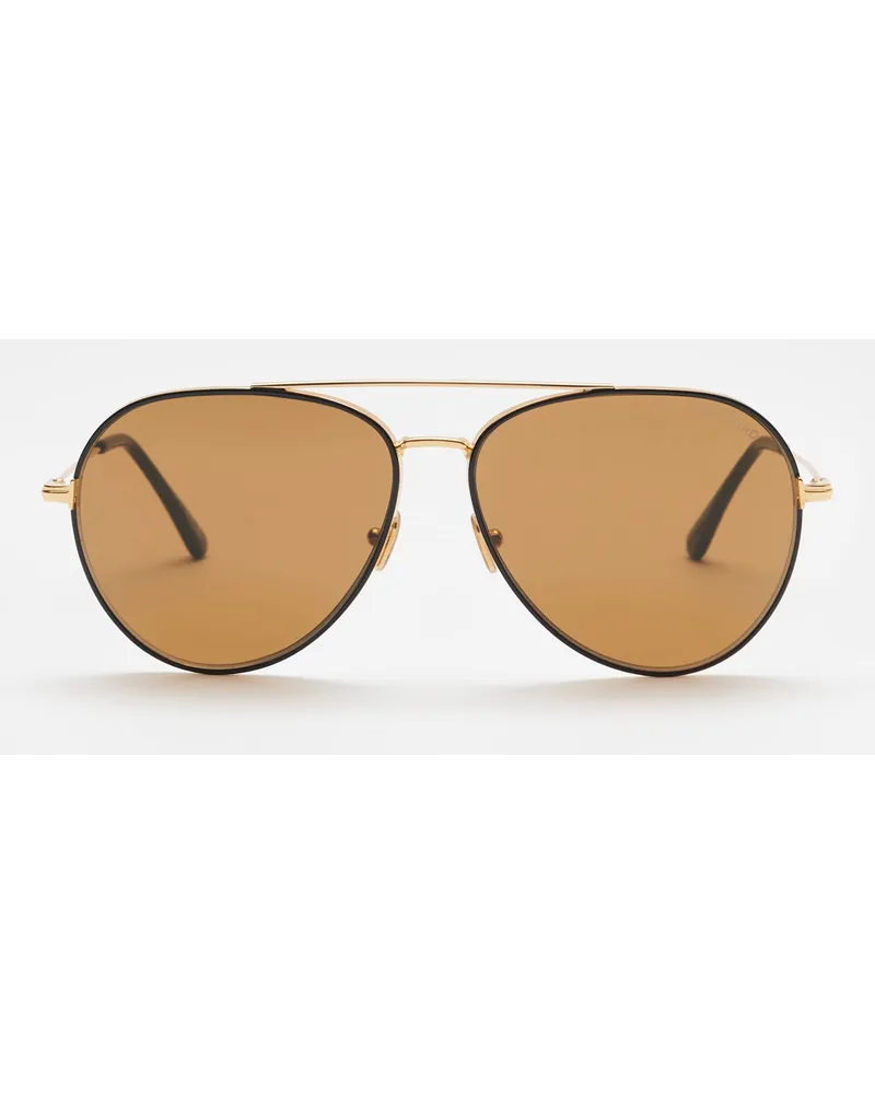 Tom Ford Sonnenbrille 'Dashel-02' gold/braun Gold