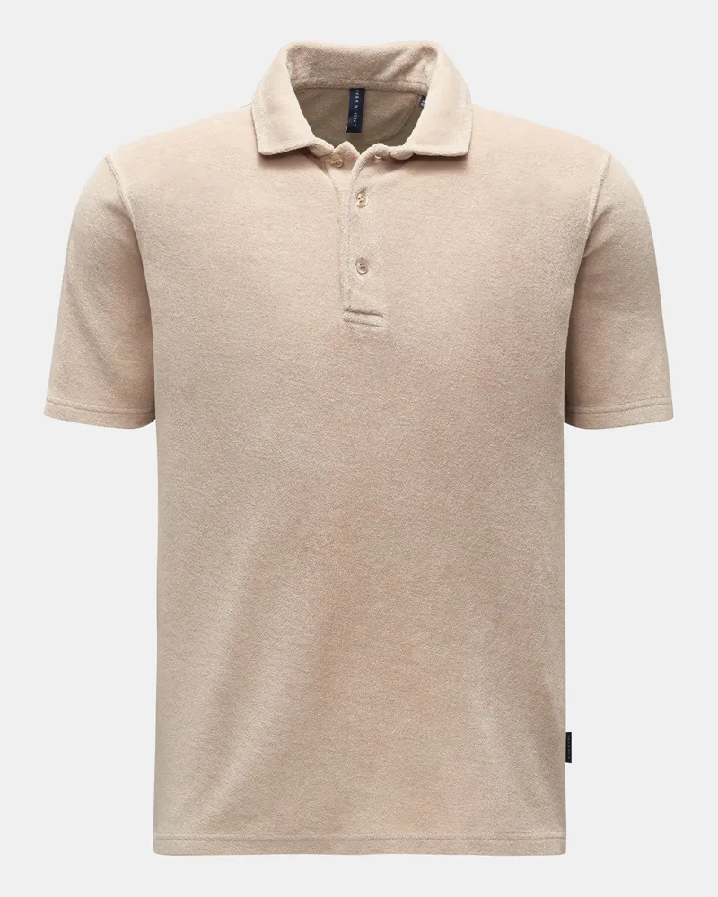 04651/ Herren - Frottee-Poloshirt 'Terry Polo' beige Beige