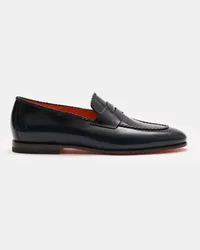 Santoni Penny Loafer dark navy Dark