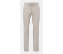 Leinen-Joggpants 'Linen Pants' beige
