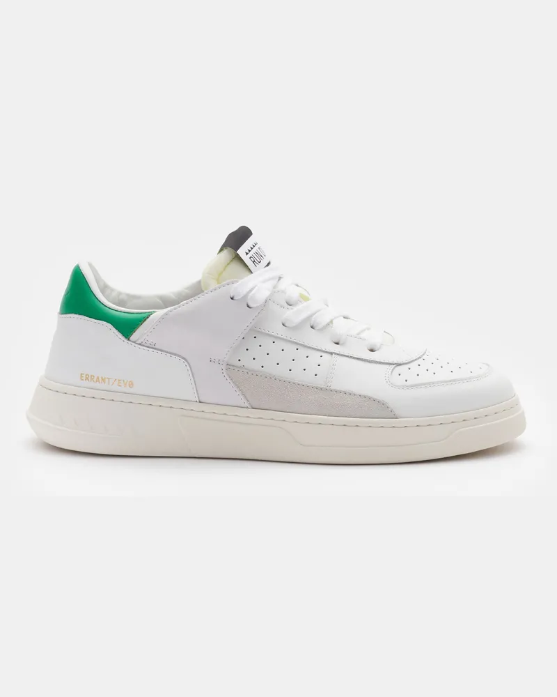 RUN OF Herren - Sneaker 'Errant' weiß/grün Weiß