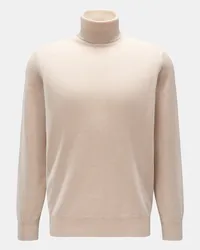 Brunello Cucinelli Cashmere Rollkragenpullover beige Beige