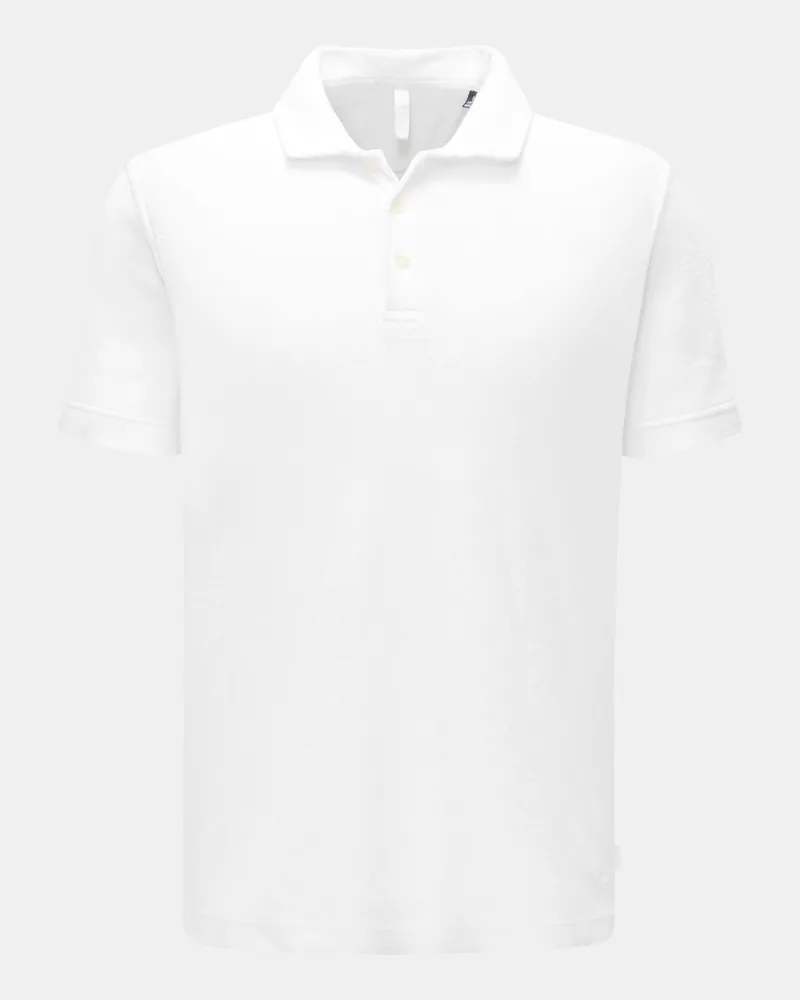 04651/ Herren - Frottee-Poloshirt 'Terry Polo' weiß Weiß