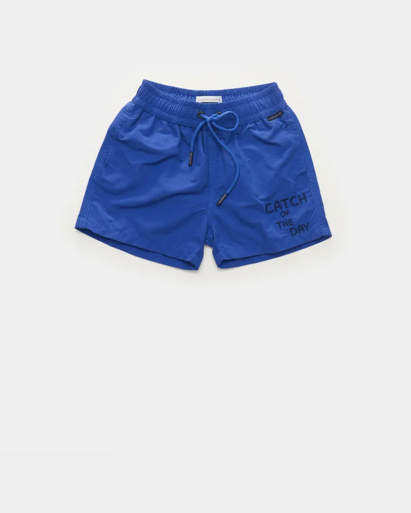 04651/ Herren - Kinder Badeshorts 'Kids Plain Swim' blau Blau