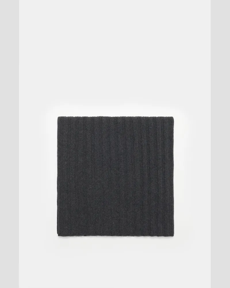 von BRAUN Herren - Cashmere Schal dunkelgrau Dunkelgrau