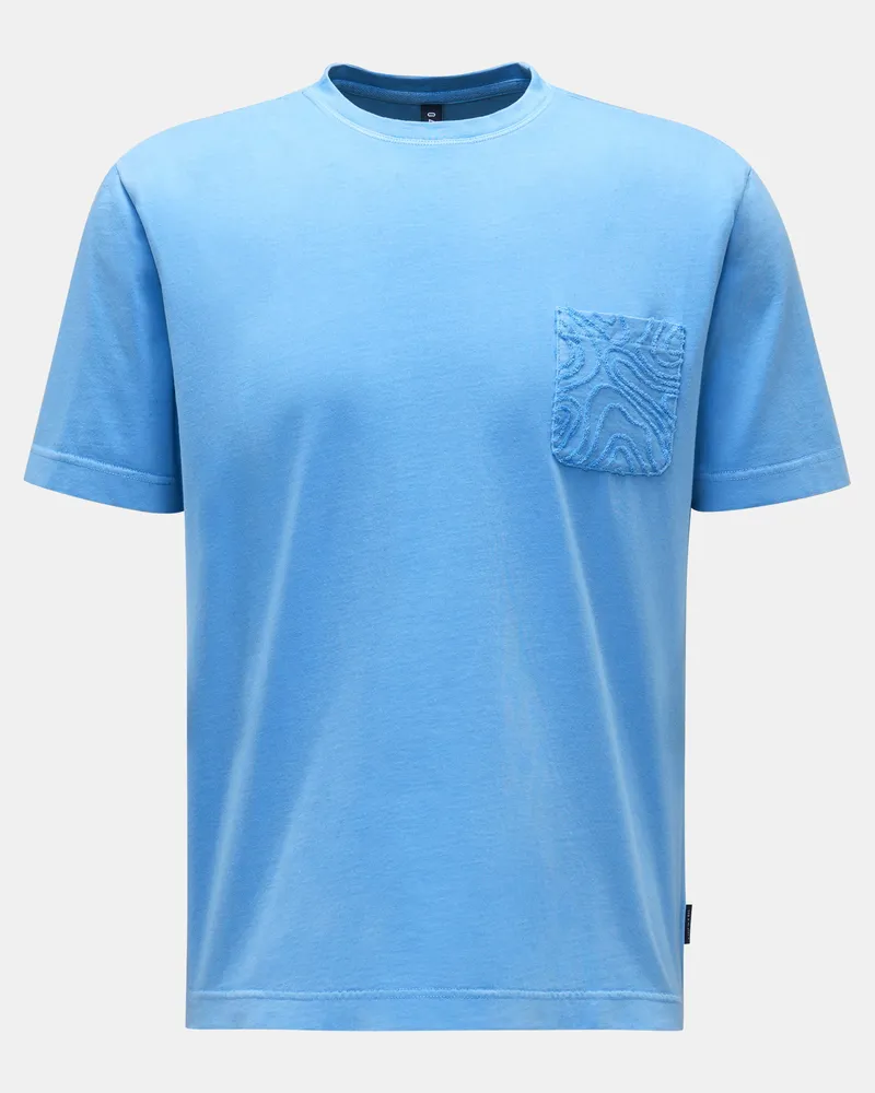 04651/ Herren -  Rundhals-T-Shirt 'Seamap Pocket Tee' blau Blau