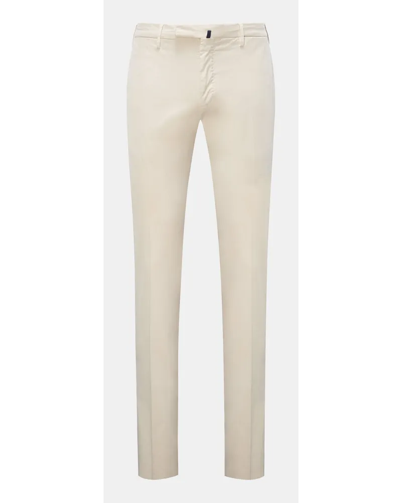 Incotex Baumwollhose 'Slim Fit' creme Creme