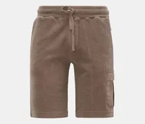 Herren - Fleece-Cargo-Shorts 'Oyster' graubraun