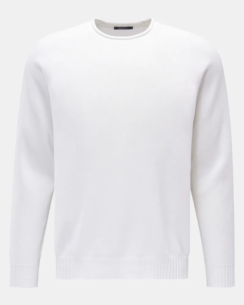 04651/ Herren - Rundhals-Pullover 'Cotton Crew' offwhite Offwhite