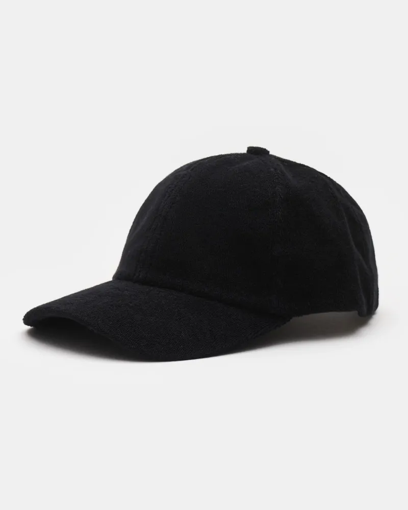 04651/ Herren - Frottee-Cap 'Terry Cap' schwarz Schwarz