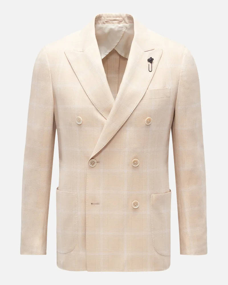 LARDINI Herren - Sakko beige kariert Beige