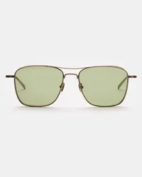 MATSUDA Sonnenbrille 'M3099' antikgold/grün Gold