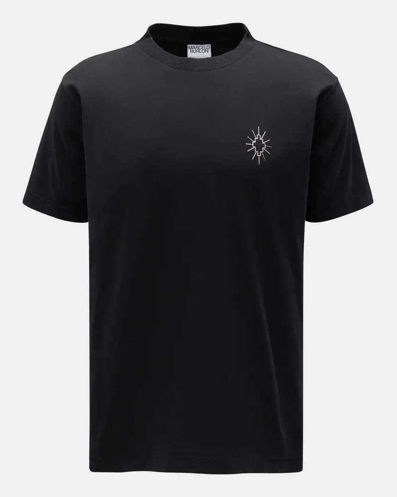 Marcelo Burlon | County of Milan Herren - Rundhals-T-Shirt schwarz Schwarz