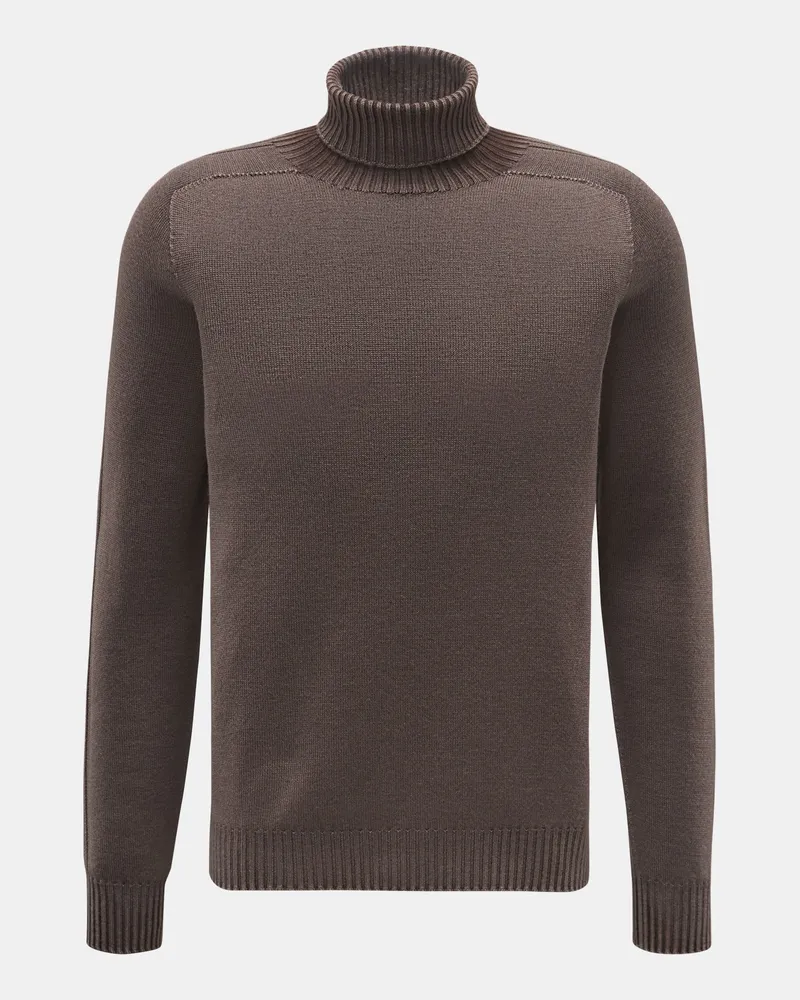04651/ Herren - Rollkragenpullover 'Foggy Turtle' graubraun Graubraun