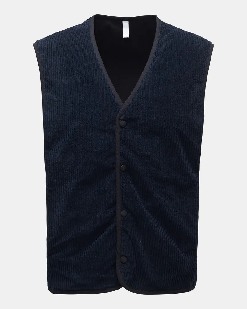 04651/ Herren - Cordweste 'Oyster' navy Navy