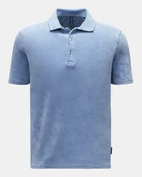 04651/ Frottee-Poloshirt rauchblau Rauchblau