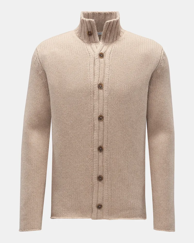 von BRAUN Herren - Cashmere Cardigan beige Beige