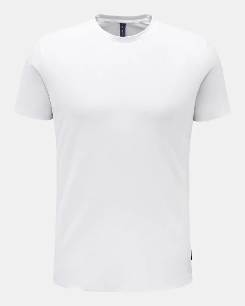 04651/ Herren - Rundhals-T-Shirt 'Crepe Tee' weiß Weiß