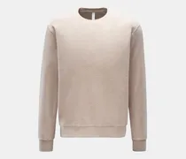 Herren - Fleece-Rundhals-Sweatshirt 'Ata Oyster' beige