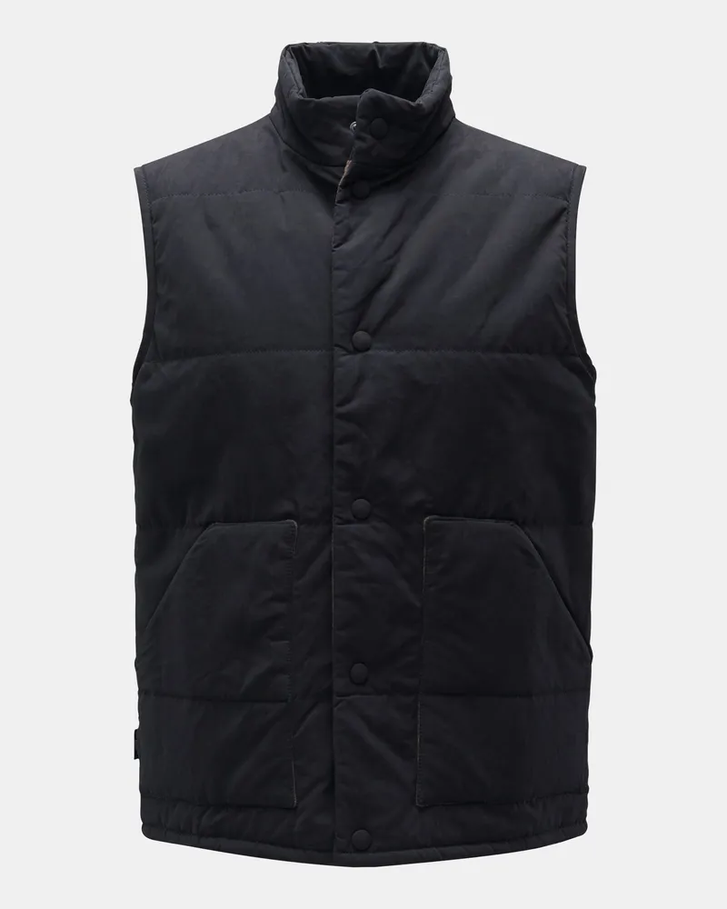 04651/ Herren - Outdoorweste 'Waxed Vest' dark navy Dark
