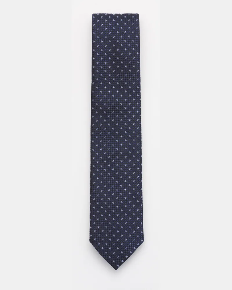 Ermenegildo Zegna Herren - Seidenkrawatte navy/schwarz/hellblau gemustert Navy