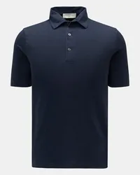 Filippo de Laurentiis Leinen Jersey-Poloshirt 'Jerlin' navy meliert Navy