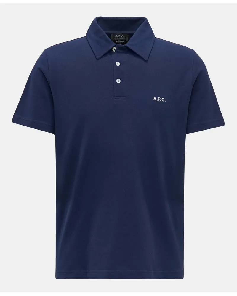 A.P.C. Poloshirt 'Austin' navy Navy