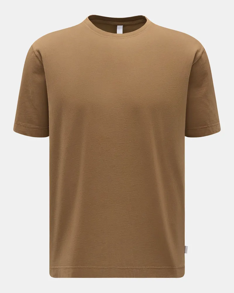 04651/ Herren - Rundhals-T-Shirt braun Braun