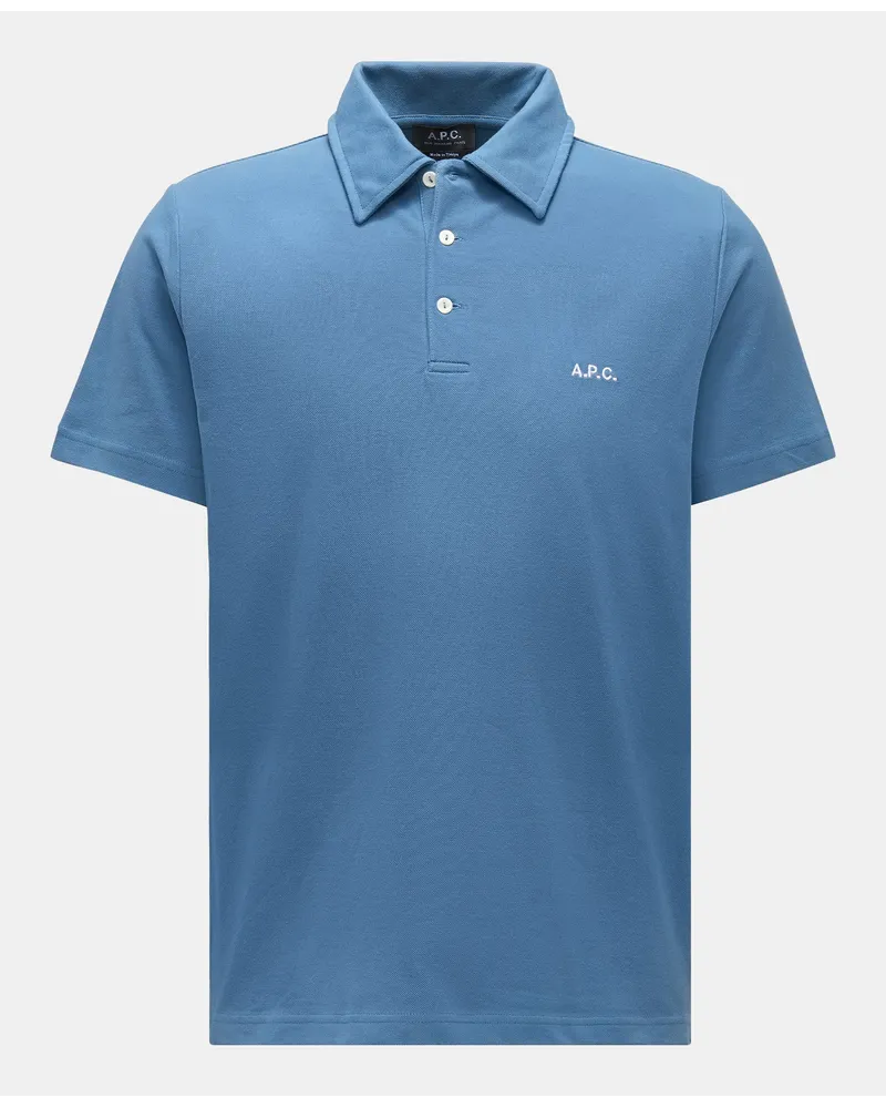 A.P.C. Poloshirt 'Austin' rauchblau Rauchblau