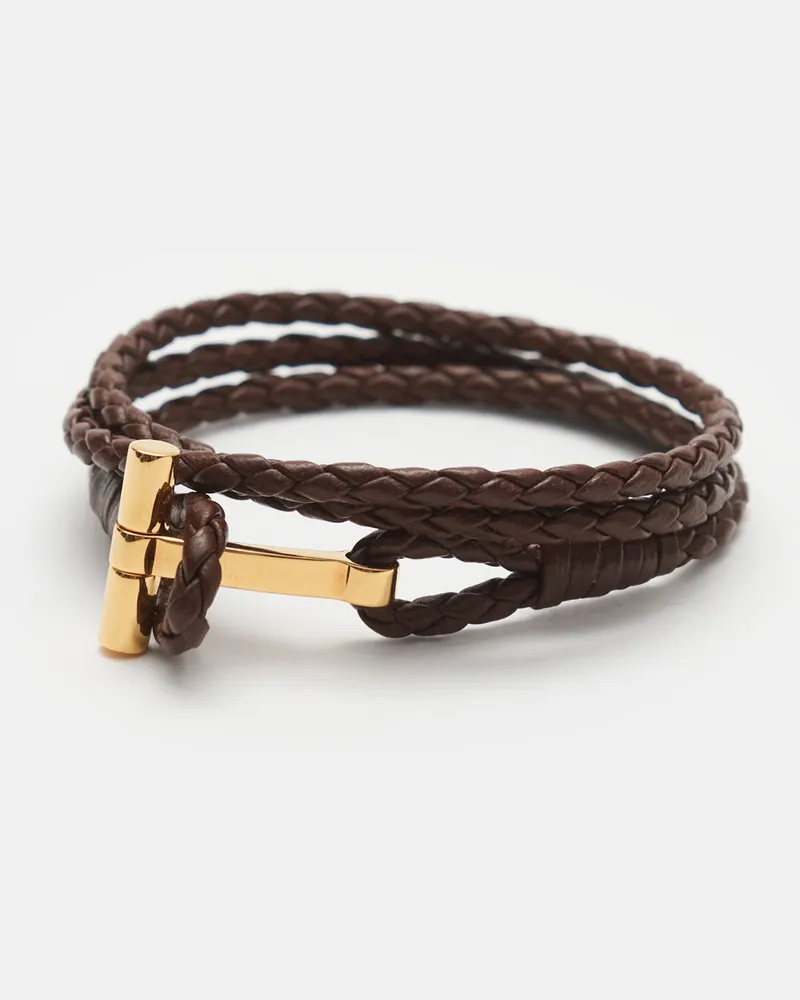 Tom Ford Herren - Armband braun/gold Braun