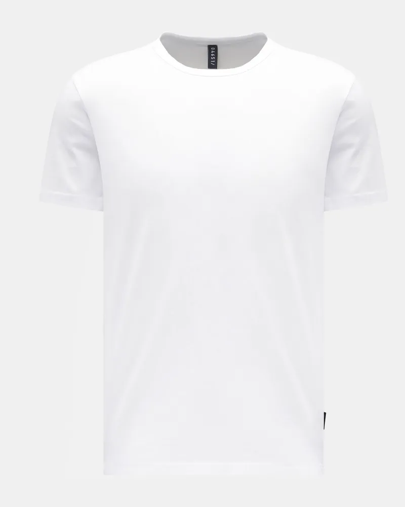04651/ Herren - Rundhals-T-Shirt weiß Weiß
