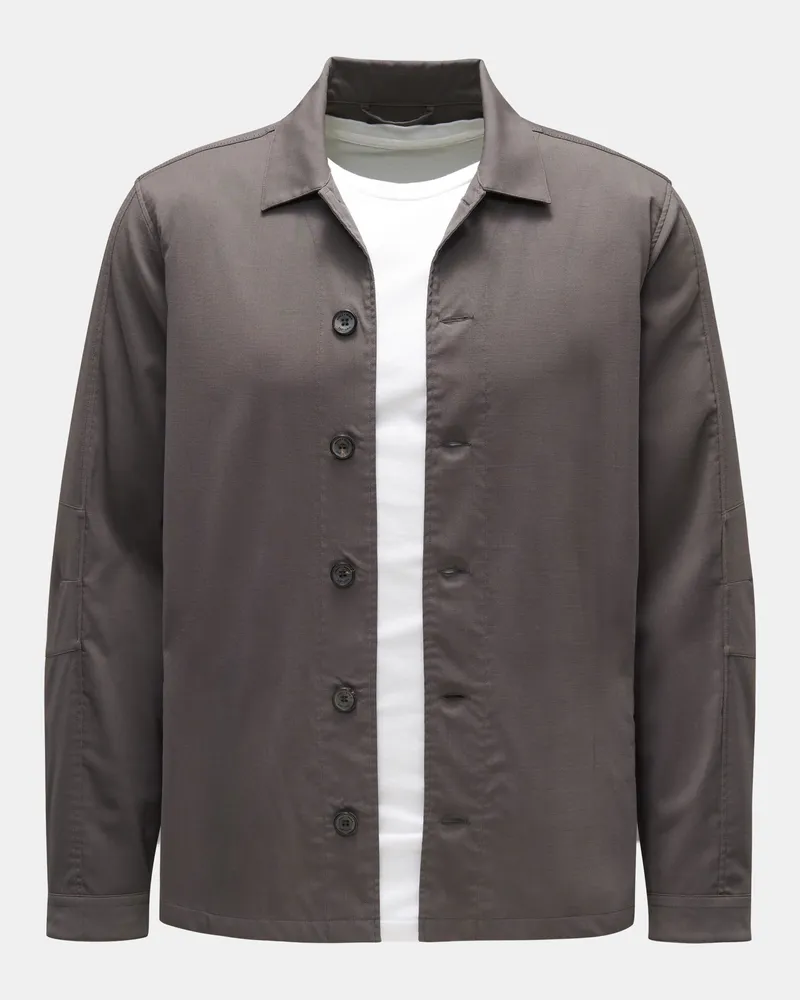 Weber+Weber Herren - Overshirt 'Fresco Light Overshirt' grau Grau