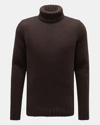 von BRAUN Cashmere Rollkragenpullover dunkelbraun Dunkelbraun