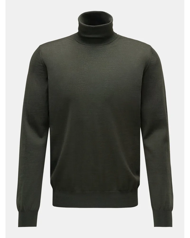 von BRAUN Feinstrick-Rollkragenpullover dark olive Dark