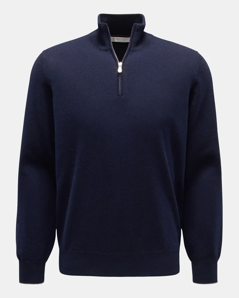 Brunello Cucinelli Herren - Cashmere Troyer navy Navy