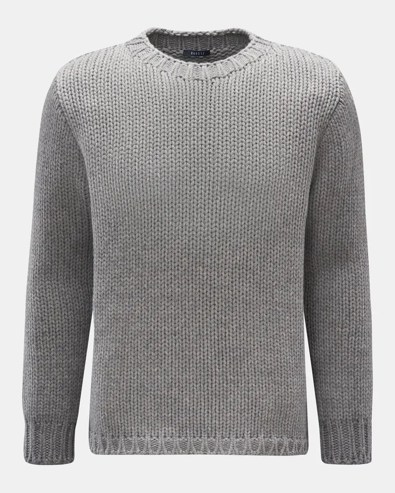 04651/ Herren - Rundhalspullover 'Blended Crew' grau Grau