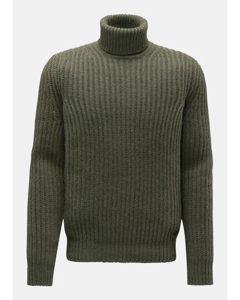 von BRAUN Cashmere Rollkragenpullover oliv Oliv