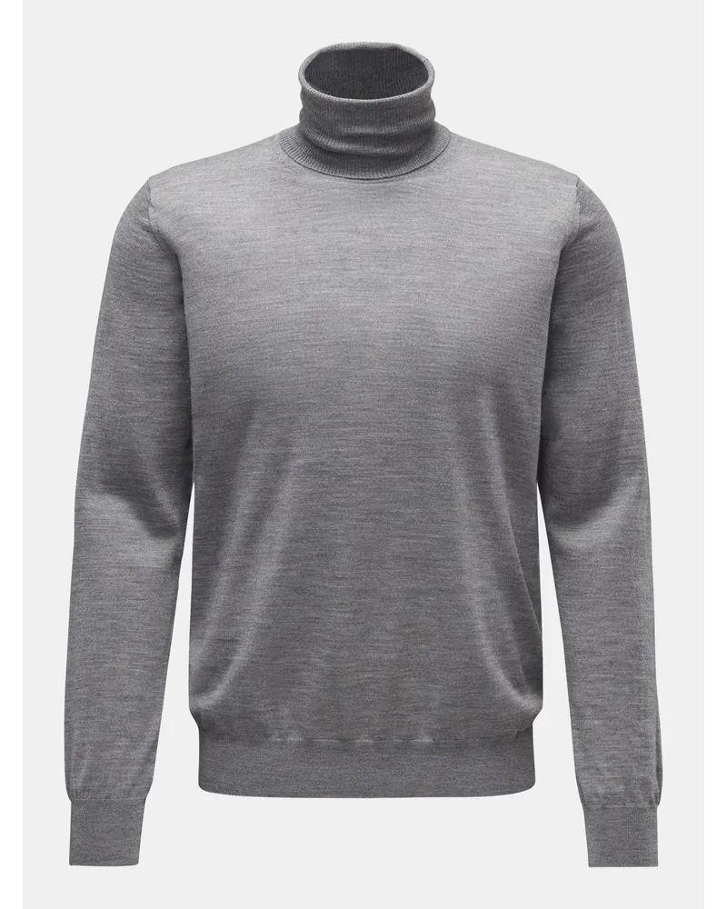 von BRAUN Feinstrick-Rollkragenpullover grau Grau