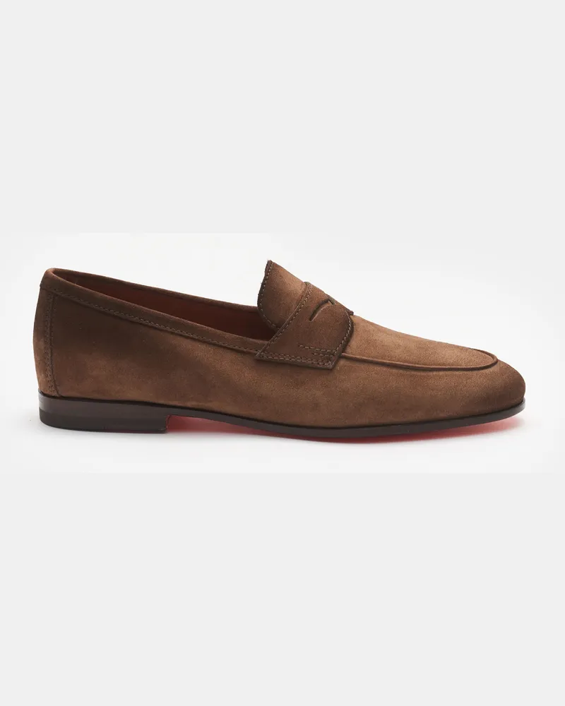 Santoni Herren - Penny Loafer braun Braun